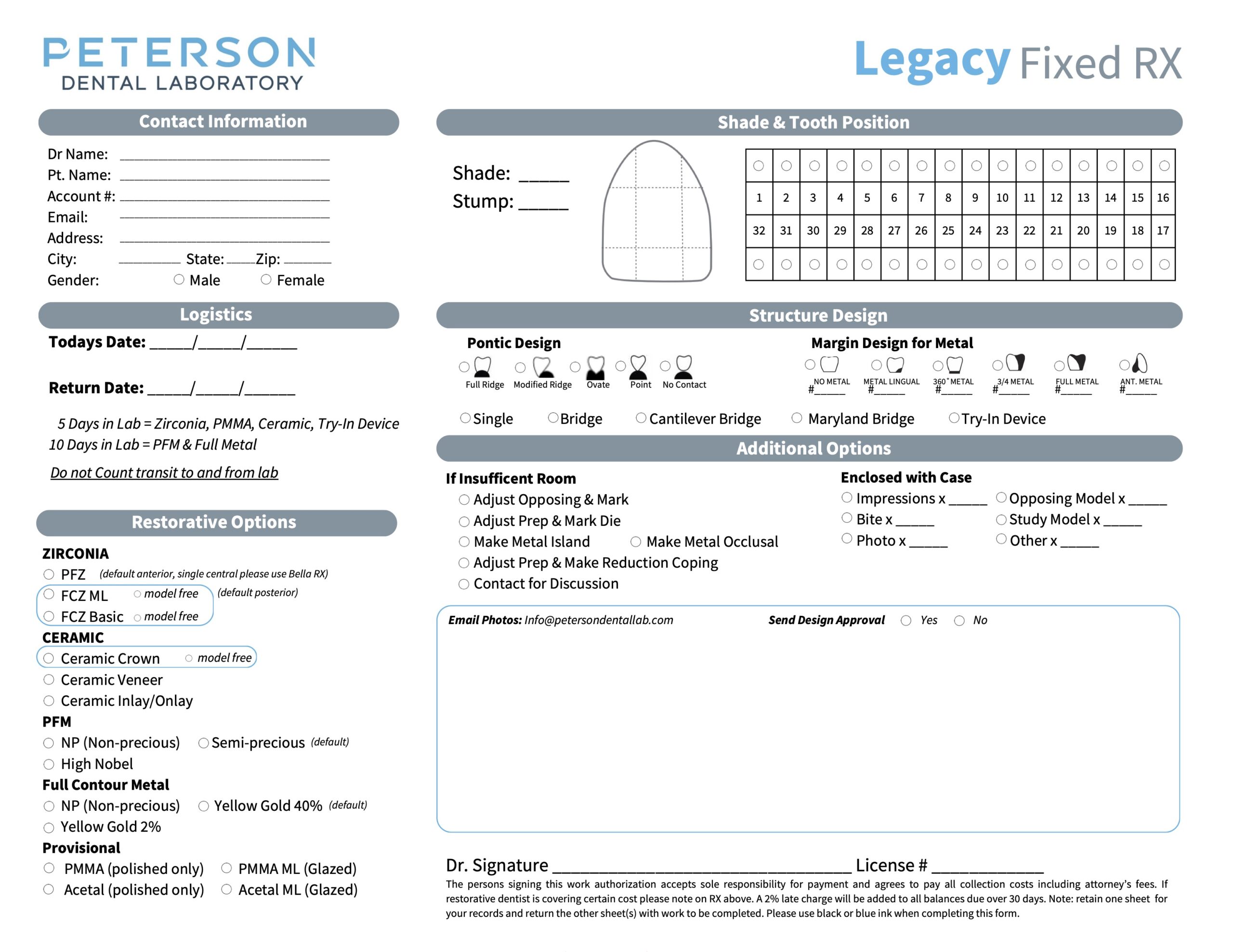 Legacy Fixed RX