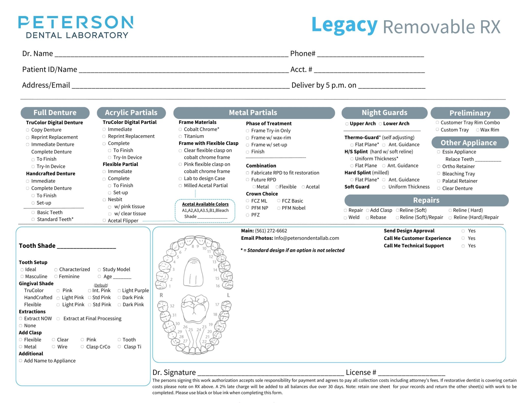 Scripts - Peterson Dental Laboratory